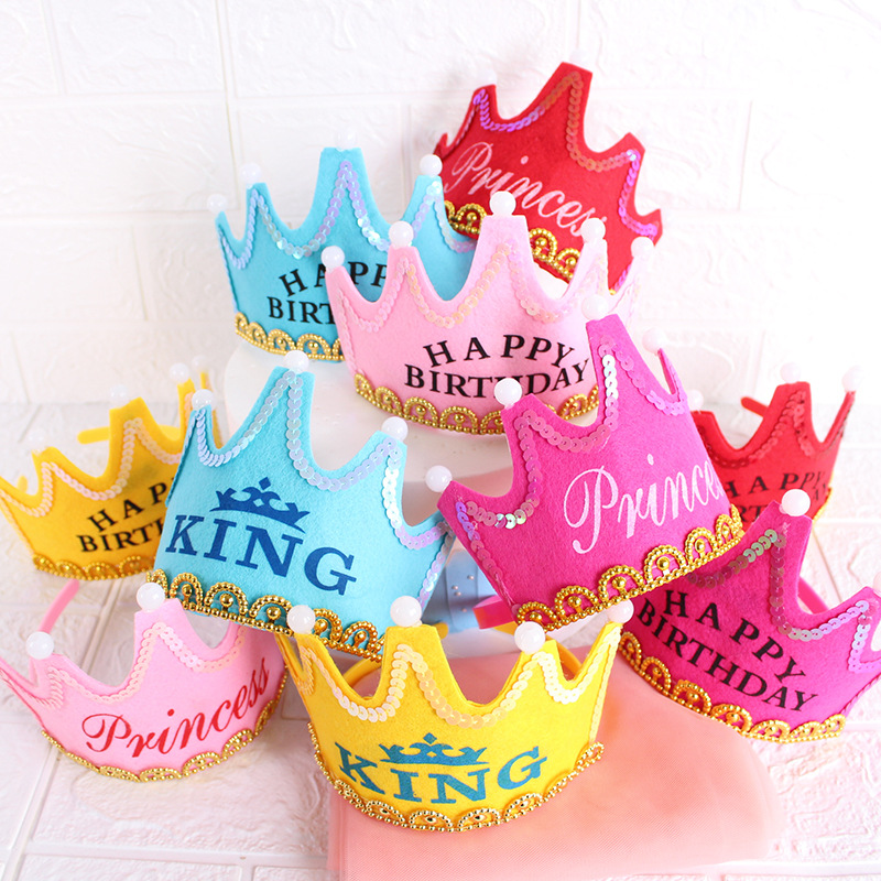 Science Of Happiness - LED Happy Birthday Party Crown Hats