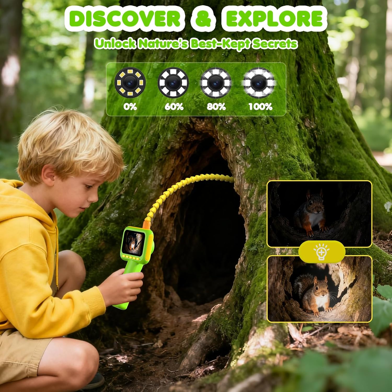 Science Toy - Endoscope for Kids, Borescope Snake Camera