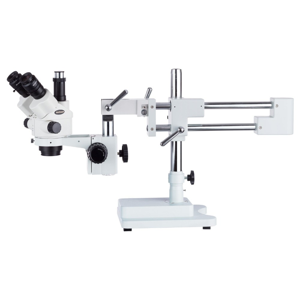 Amscope Microscope Stereo 7X-45X - AmScope 7X-45X Simul-Focal Stereo Lockable Zoom