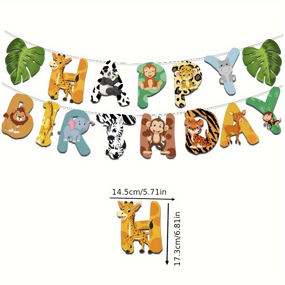15pcs Jungle Safari Party Pape - огляд і ціна Science Of Happiness