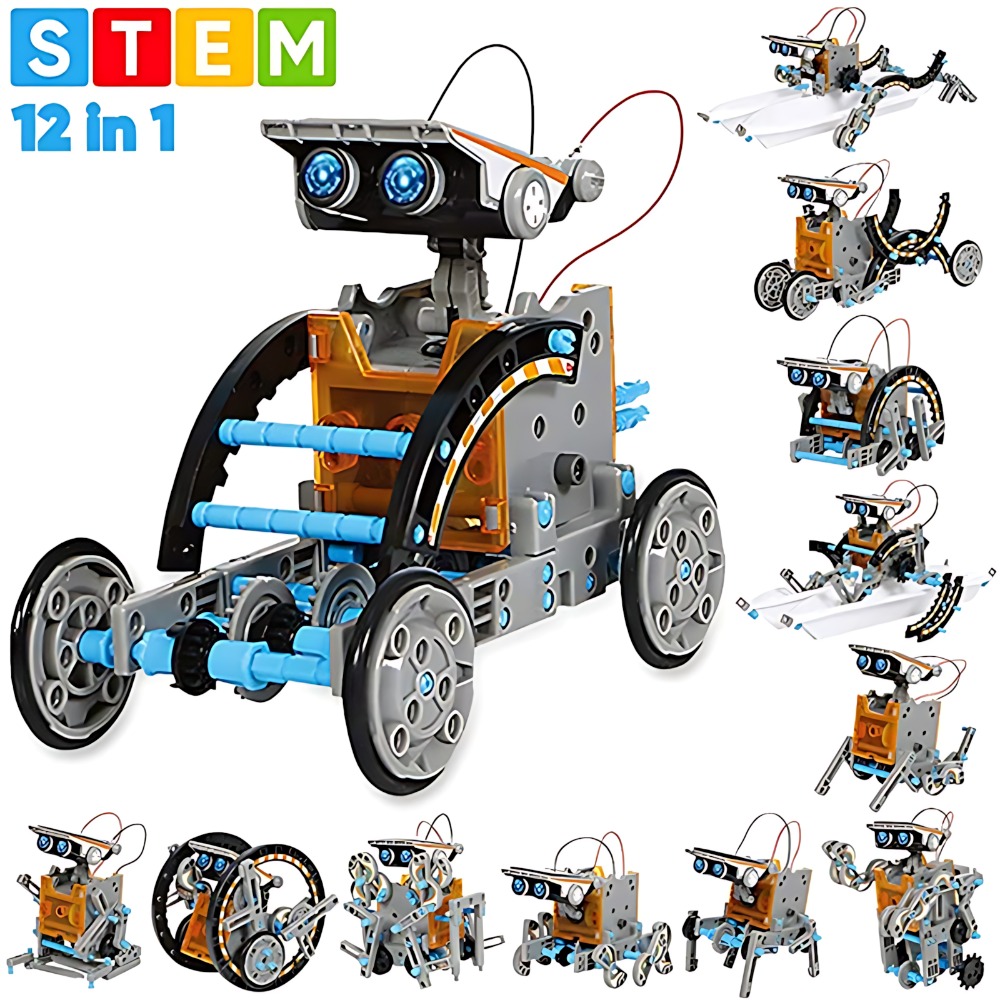 Solar Robot Building Blocks 12 - огляд і ціна Science Toys Diy