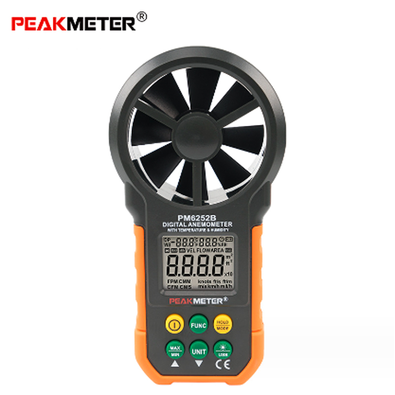 PEAKMETER PM6252A/PM6252B Digi - огляд і ціна Anemometer Wind Speed