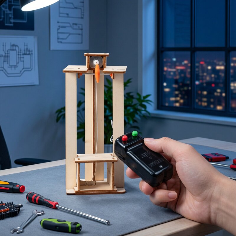 DIY Electric Elevator Lift Mod - огляд і ціна Science Project Diy