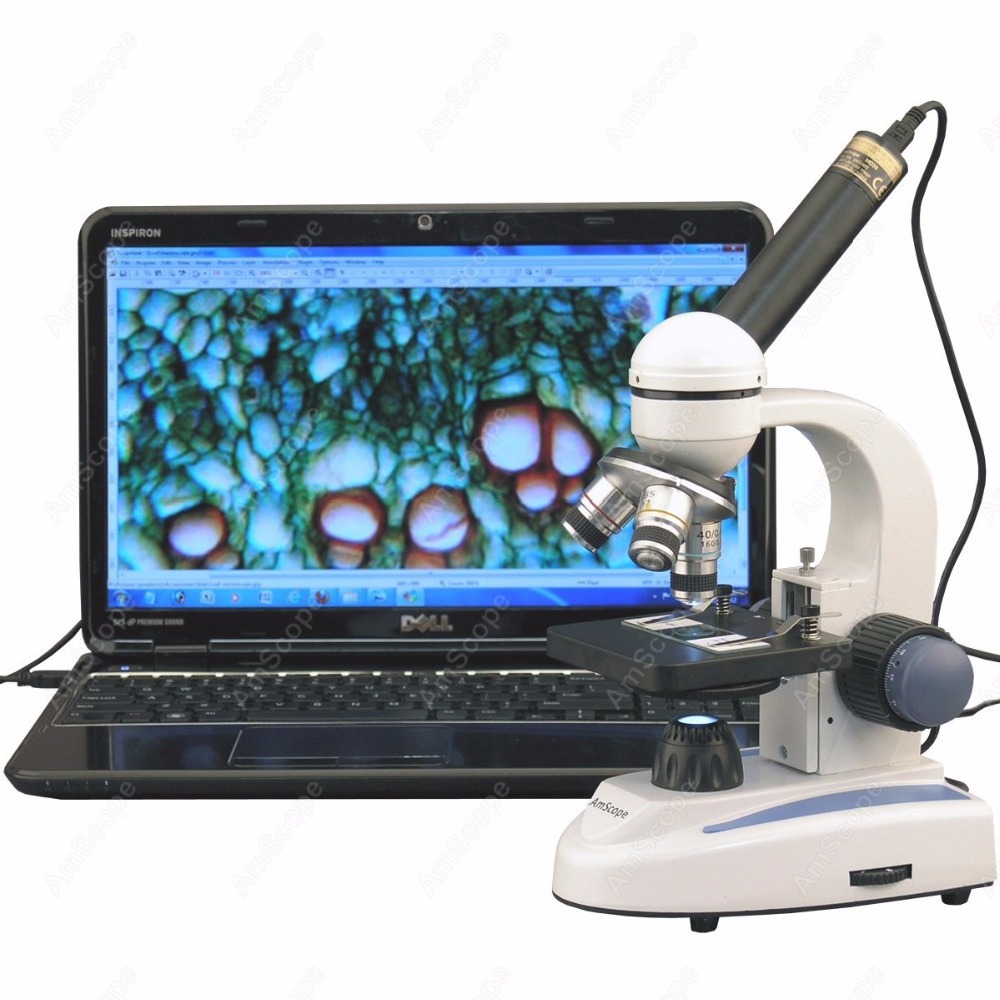 AmScope Cordless Monocular Com - огляд і ціна Amscope Microscope Compound 40X-1000X
