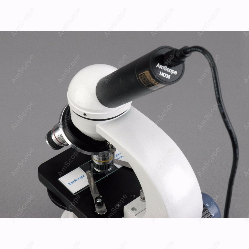 AmScope Cordless Monocular Com - огляд і ціна Amscope Microscope Compound 40X-1000X