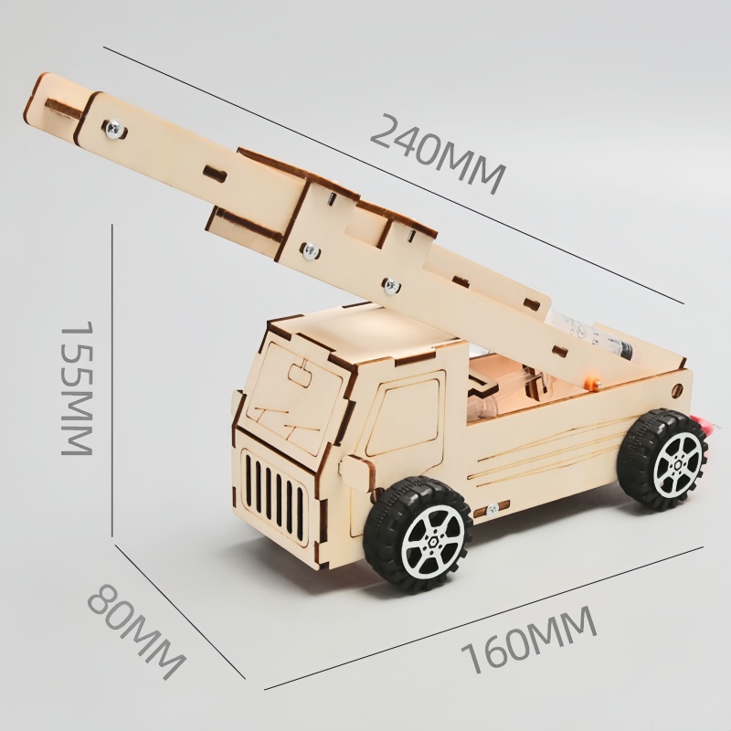 DIY Wood Ladder Fire Truck Mod - огляд і ціна Science Project Diy