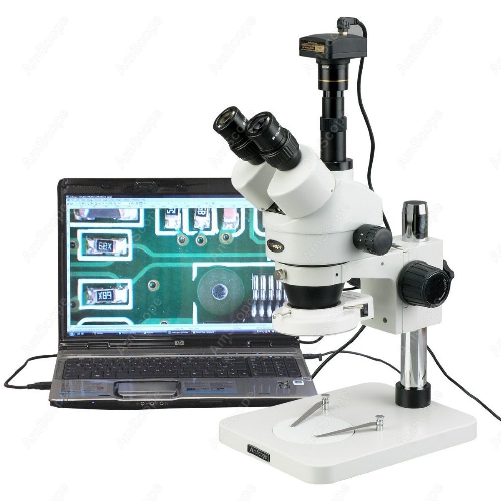 AmScope Trinocular Zoom Stereo - огляд і ціна Amscope Microscope Stereo 7X-45X