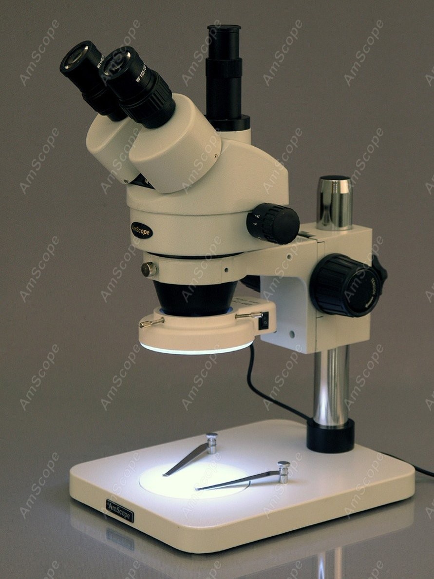 AmScope Trinocular Zoom Stereo - огляд і ціна Amscope Microscope Stereo 7X-45X