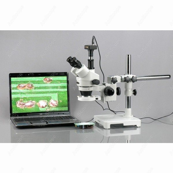AmScope SM-3T Trinocular Zoom  - огляд і ціна Amscope Microscope Stereo 7X-45X
