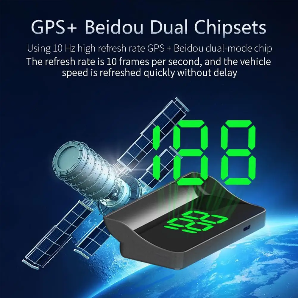 HD M2 Head Up Display GPS Digi - огляд і ціна Anemometer Wind Speed